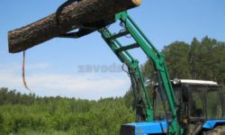 Захват для бревен на фронтальный погрузчик